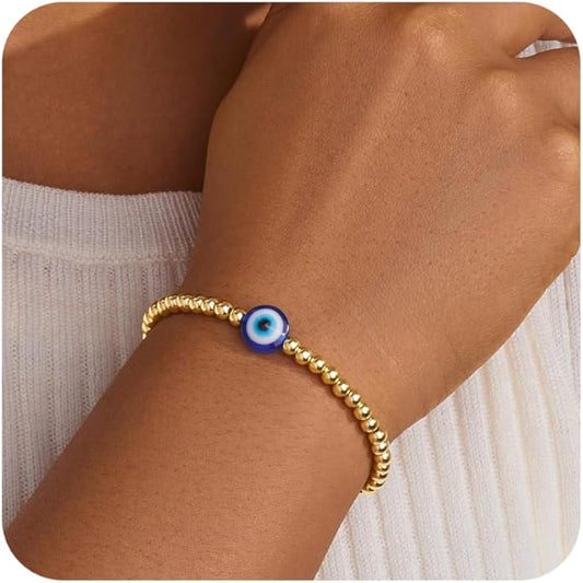 Waterproof Stretch Evil Eye Bracelet